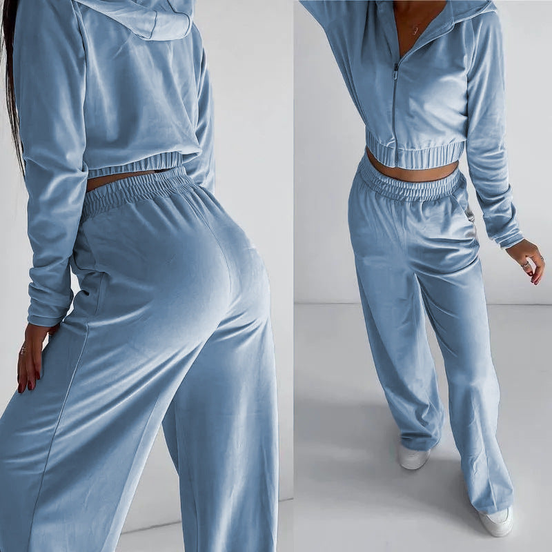 Conjunto Sudadera con Cremallera y Pantalón Mujer