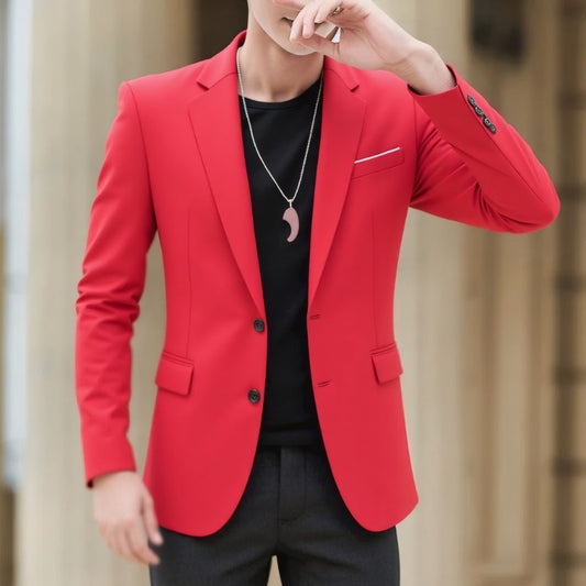 Americana Slim Fit Colores Lisos Hombre