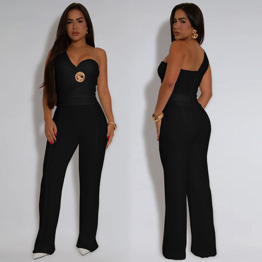 Conjunto Top Sin Mangas y Pantalón Largo